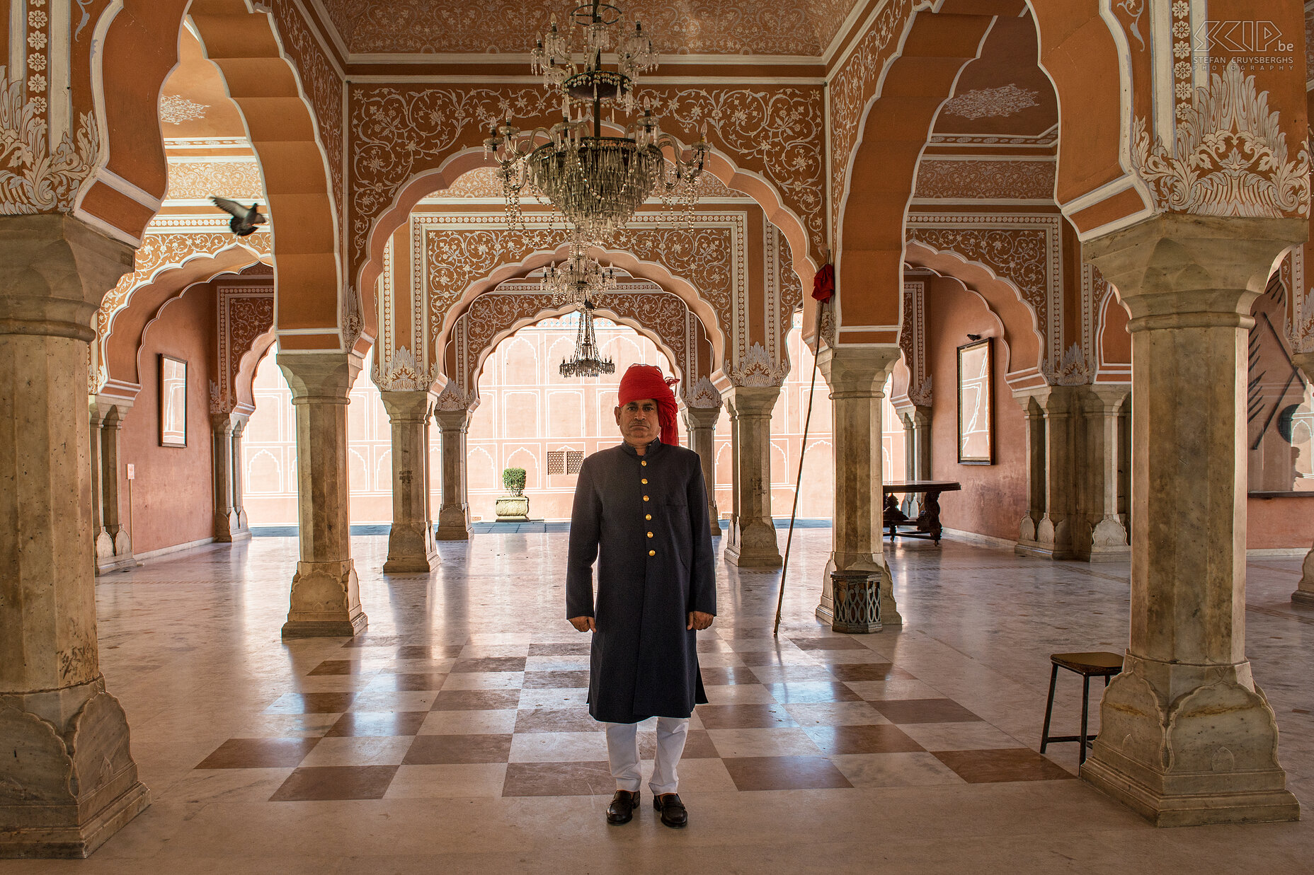 Jaipur - City palace Jaipur is one of the most beautiful cities of Rajasthan, which expresses the wealth of the Maharaja with its magnificent palaces, forts and temples. The nickname of the city is 'The Pink City'. One of the most visited places of Jaipur is the City Palace. This palace is part museum and part of the private residence of the royal family of Jaipur, the Maharaja and his family. Stefan Cruysberghs